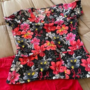 Floral scrub set